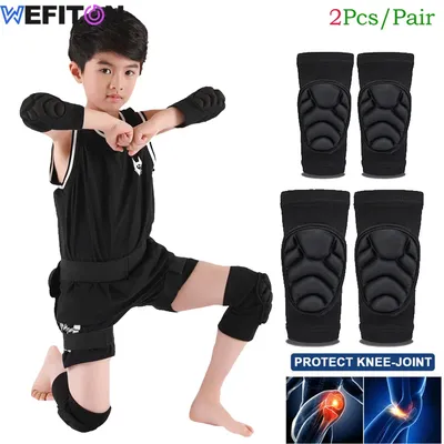 1Pair Kids Child Youth Thick Sponge Knee Pads Elbow Sleeves Guard Collision Avoidance Sport