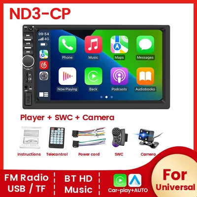 MEKEDE MP5 Audio Player 7 Inch 2 Din Universal Car Radio Stereo BT Multimedia HD Touch Screen USB