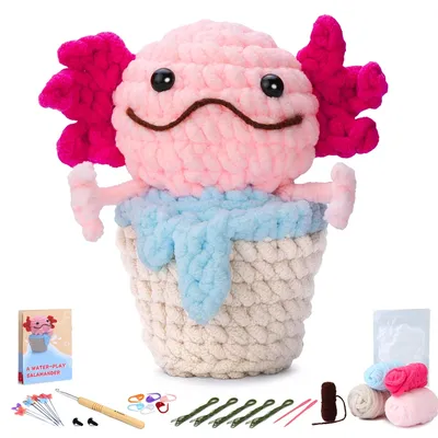 Complete Crochet Kit Beginner Crochet Kit for Adults with Tutorials Cute Crochet Starter Kit Crochet