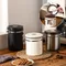 Coffee Beans Vacuum Sealed Jug,Stainless Steel Food Airtight Container for Kitchenware,Portable Grain Storage Can for Kitchen