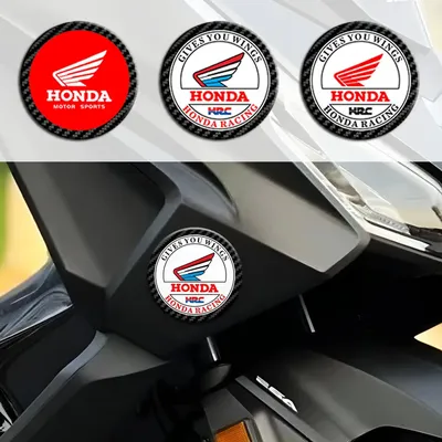 Suitable for Honda Motorcycle Modified Car Logo Sticker 65mm Three-dimensional Drip Glue Decorative