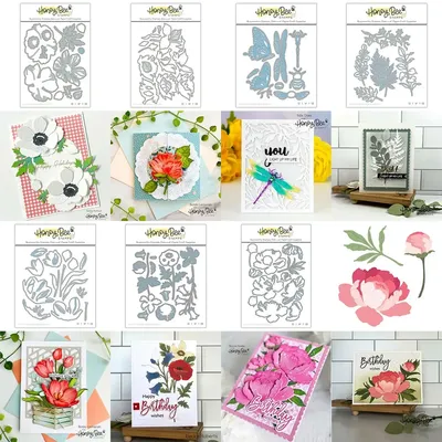 Layering Flowers Cut Die Set for Card Making Metal Cutting Dies DIY Scrapbooking Craft Stencil
