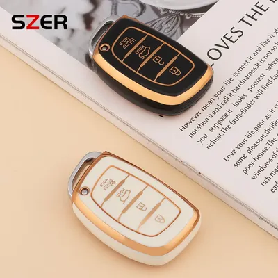 TPU Car Remote Key Case Cover Shell Fob For Hyundai Tucson Santa Fe Rena Sonata Elantra Creta Ix35