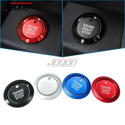 Car Engine Start Stop Button Cover Ignition Key Push Cover Rings For Ford F150 F-150 Kuga Focus MK4