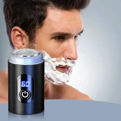 Mini Electric Shaver USB Charging Pocket Travel Razor Portable Wireless Detachable Shaver with