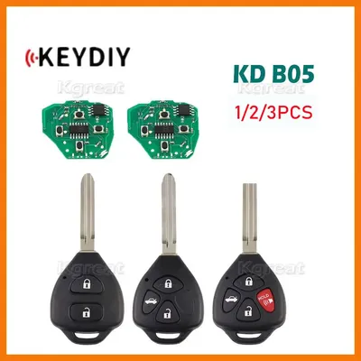 1/2/3pcs Keydiy KD B Series Universal Remote Key for Toyota Style 2/3 Buttons KD B Series Car Remote