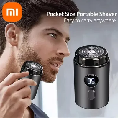 Xiaomi Electric Shaver Mini Led Digital Display Men Rechargeable Type-c Charging Car Portable Shaver