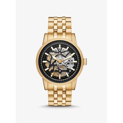 Michael Kors Oversized Hutton Gold-Tone Watch Gold One Size