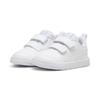 Sneaker PUMA "COURTFLEX V3 V INF", Gr. 23, weiß (puma weiß, puma weiß, silber mist), Synthetik, unifarben, sportlich, Schuhe, für Kinder
