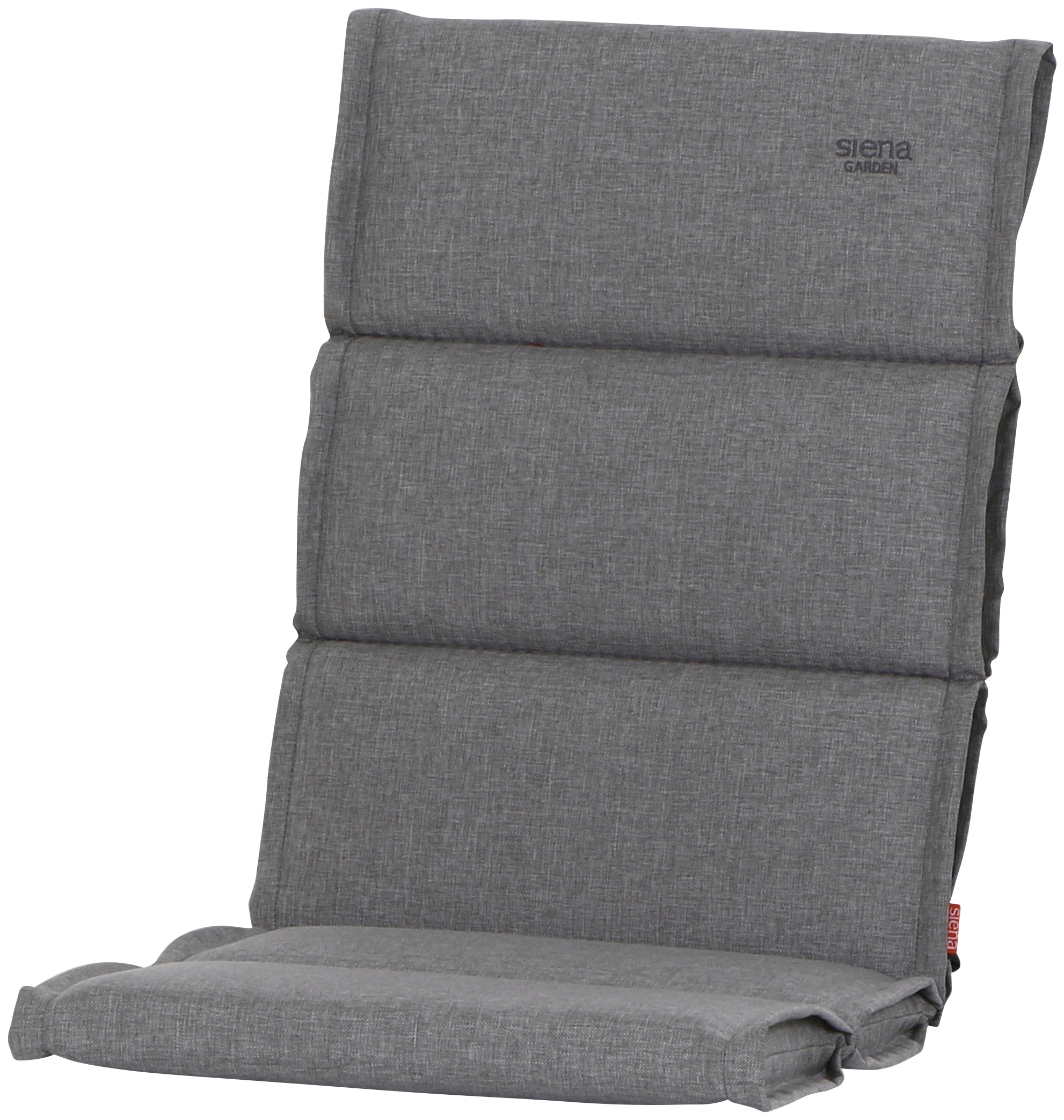 Polsterauflage SIENA GARDEN "Stella, TOPSELLER", silber (silberfarben), B:48cm H:6cm T:110cm, Olefin (Polypropylen), Polsterauflagen, Polsterauflage, B/T: 48x110 cm