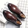 Marke Klassische Derby Schuhe Leder Mann Business Kleid Büro Leder Schuhe Wohnungen Männer Mode Hochzeit Party Anzug Club Schuh Vintage