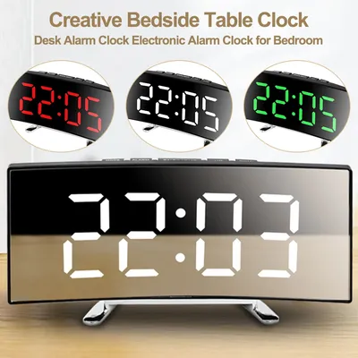 Moderne elektronische Auto Uhr Uhr Uhr Auto Uhren 6 Zoll LCD Hintergrund beleuchtung Digital anzeige Digital Alarm Auto Styling Zubehör