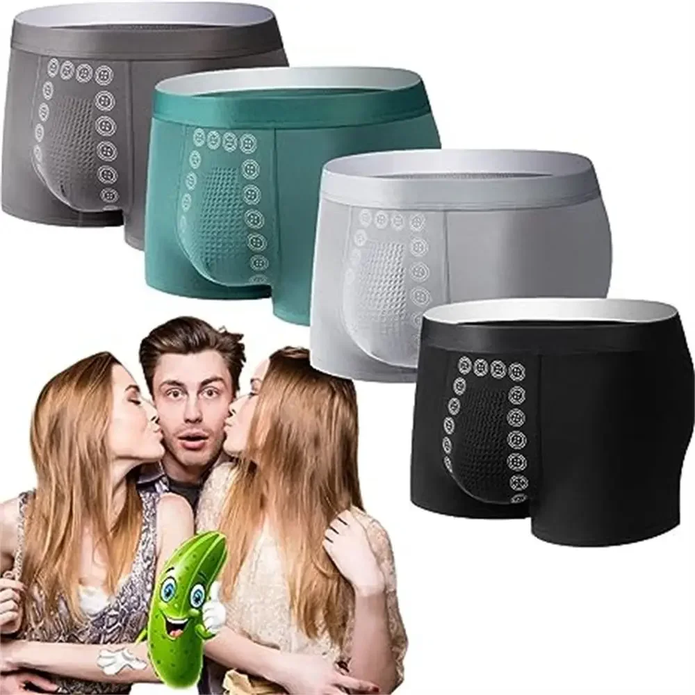 Polyesterfaser, Energiefeldtherapie, Herrenunterwäsche, elastisch, atmungsaktiv, Magnetfeldtherapie, Herrenunterwäsche, langlebig, schlanke Slips Image