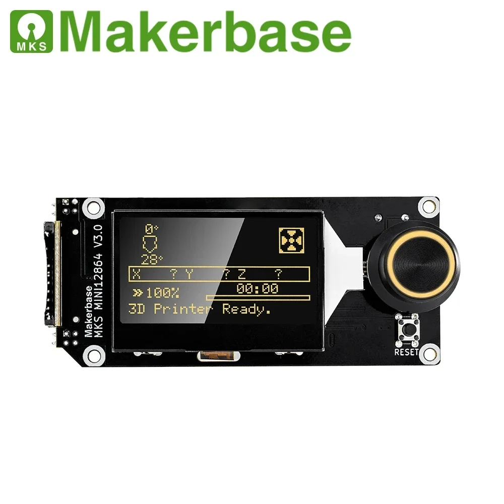 Maker base mks mini12864 v3 einfügen sd karte front lcd smart display bildschirm 3d drucker teile mks skr voron mini 12864 Image
