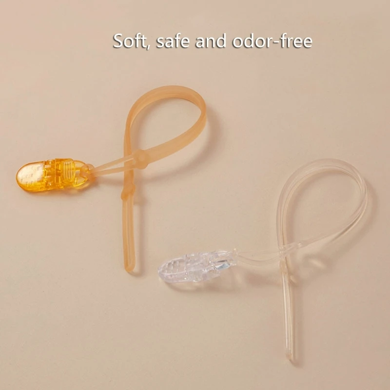 Silikon-Schnullerclip-Halter für Babys, Jungen und Mädchen, passend für die meisten Schnuller, Beißringe und kleine Spielzeuge, BPA-freie Dusche für Neugeborene Image