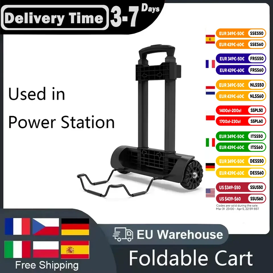 SOLARPLAY faltbarer Handwagen SOLARPLAY Kraftwerk Spezialwagen Flacher Auto mit Rollen Spezieller leiser kompakter Lastwagen Image