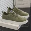 Günstige grüne Herren-Urban-Turnschuhe, große Größe 47, 48, Plattform-Männer-Skateboard-Schuhe,