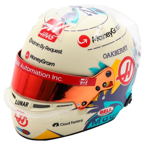 Casque modèle Spark 1:5 de l'équipe Haas F1 Kevin Magnussen 2024 - unisexe Taille: One Size Only
