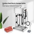 Insaccatrice elettrica commerciale per salsicce in acciaio inossidabile 10/12L con 5 ugelli robot da cucina