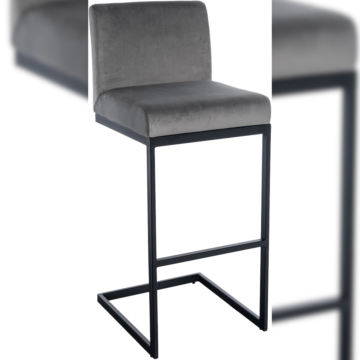 CLP Barhocker Hopewell Samt grau Image