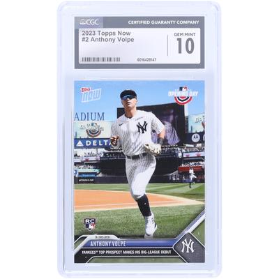 V106832 Yankee Anthony Volpe New York Yankees 2023 Topps Jetzt gibt das Top-Talent der Yankees sein Debüt in der Major League #2 CGC authentifizierte 10 Rookie-Karte 11 Anthony Volpe UNS TPP TRADING CARDS 45664 COLTRC CC01BB1615 #155 Image
