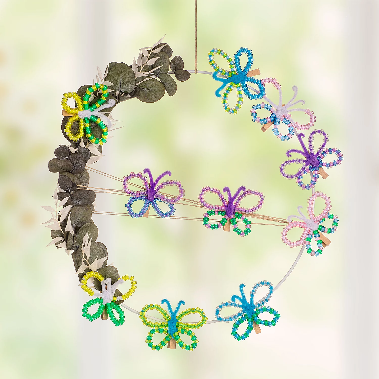 buttinette Bastel-Set Perlenschmetterlinge, 10 Stück Image