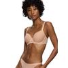 T-Shirt-BH TRIUMPH "Amourette Charm", Damen, Gr. 75, Cup F, beige (neutral beige), Microtouch, Spitze, Obermaterial: 45% Polyester, 34% Polyamid, 21% Elasthan, elegant, BHs, Stretch-Spitze, weich, Jersey, elastisch
