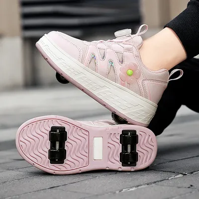 New rampage shoes Four wheel kids roller skates for girls Detachable shoes with wheels Roller skates