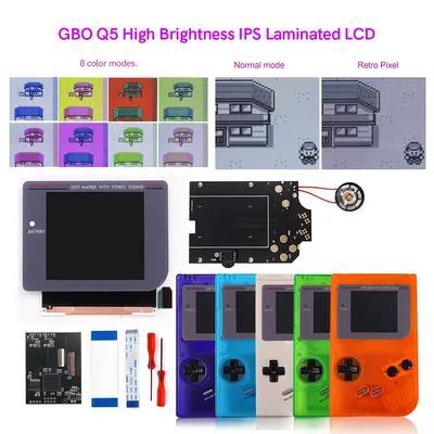 Newest Pre-laminated Q5 3.1 inches Larger Display HD IPS RIPS Screen OSD FRM For GBO DMG LCD Kits