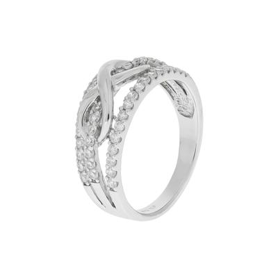 Zeeme Ring 925/- Sterling Silber Zirkonia weiß 054 (17,2) Damen Image
