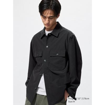 Uniqlo - Jersey Overshirt - Black - M