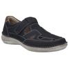 Klettschuh JOSEF SEIBEL "New Anvers 81", Herren, Gr. 43, blau (dunkelblau), Leder, casual, Schuhe, Bäckersandale, Komfortschuh, Halbschuh in Weite K (sehr weit)