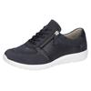 Schnürschuh WALDLÄUFER "M-IRA-Soft", Damen, Gr. 7 (40,5), blau (nachtblau), Nubukleder, Textil, sportlich, Schuhe, Freizeitschuh, Halbschuh, Komfortschuh in Schuhweite M (extra weit)