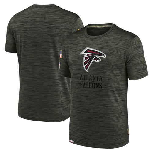 Olivgrünes Nike Atlanta Falcons Salute to Service Velocity Team-T-Shirt für Herren