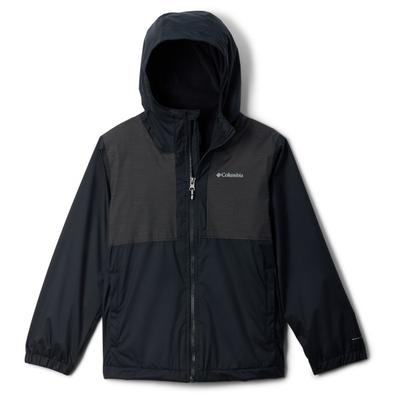 Columbia - Kid's Rainy Trails II Fleece Lined Jacket - Regenjacke Gr S schwarz