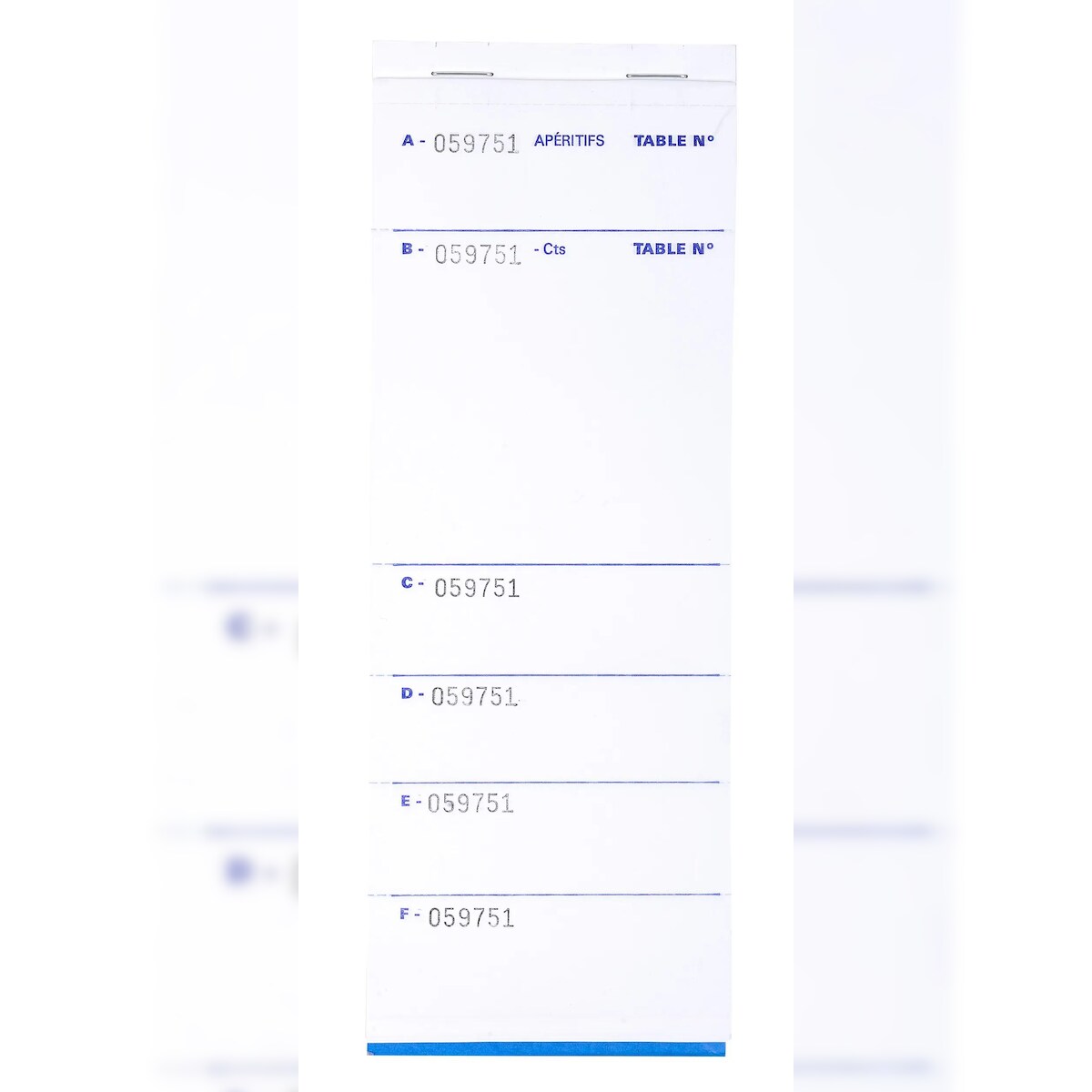 Exacompta 96207E 50x Notepad Exac Restau 9.6x17cm 50Bl Dup - Image