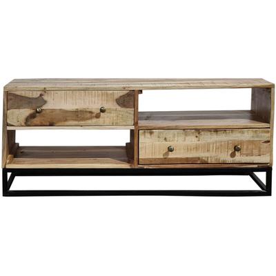 Sam Outillage - Lowboard TV-Board Akazie massiv 120x30x50 cm naturfarben Nagar i Image