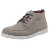 Schnürboots RIEKER, Herren, Gr. 45, beige (hellbeige), Veloursleder, unifarben, sportlich, Schuhe, Stiefelette, High-Top Sneaker, Klassik-Boots mit Lederinnensohle