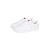 Plateausneaker TOMMY JEANS "THE GREENWICH LEATHER", Damen, Gr. 40, weiß, Leder, Lederimitat, sportlich, Schuhe, Freizeitschuh, Halbschuh, Schnürschuh im Basket-Look