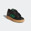 Klettschuh ADIDAS SPORTSWEAR "RAPID COURT KIDS", Gr. 32, core schwarz, grün, gum 3, Synthetik, sportlich, Schuhe
