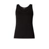 Tanktop BASE LEVEL CURVY, Damen, Gr. 50, schwarz, Jersey, Obermaterial: 94% Baumwolle, 6% Elasthan, unifarben, casual, normal hüftbedeckend, Rundhals, ohne Ärmel, Tops, in großen Größen