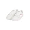 Sneaker TOMMY JEANS "TJM THE GREENWICH NEW ESS", Herren, Gr. 46, weiß (weiß kombiniert), Leder, Textil, sportlich, Schuhe, Freizeitschuh, Halbschuh, Schnürschuh im Basekt-Style