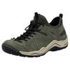 Slip-On Sneaker RIEKER, Damen, Gr. 40, grün (khaki), Lederimitat, Textil, sportlich, Schuhe Sneaker, Schlupfschuh, Freizeitsneaker, Halbschuh mit markanter Laufsohle, Topseller