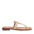 Michael Kors Sandalen - Lena Thong - Gr. 36 (EU) - in Braun - für Damen - aus Leder & Leder & Synthetisches Material & Leder
