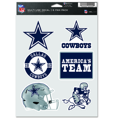 Dallas Cowboys 5x7 Multipack Aufkleberbogen Image