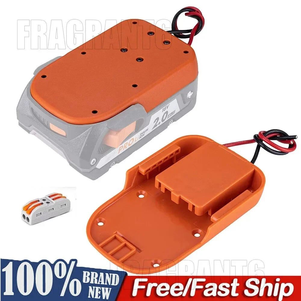 Power Wheel Adapter for Ridgid for AEG 18V li-ion Battery Dock DIY Power Connector for Rc Car, 12 Gauge Robotics, Rc Truck