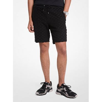 Michael Kors Logo Jacquard Terry Shorts Black XS