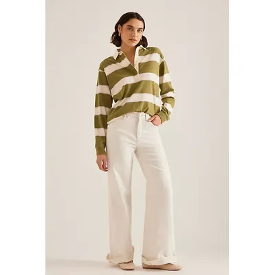 By Anthropologie Stripe Rugby Shirt