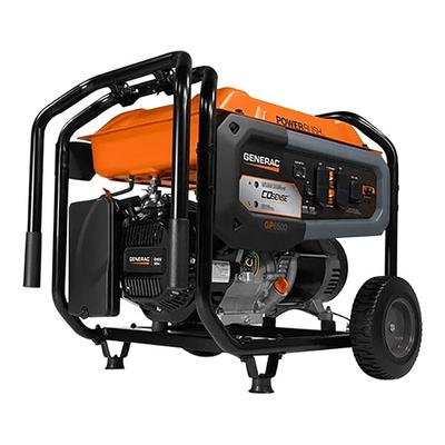 Generac GP Series GP6500E Gasoline-Powered Portable Generator with Electric / Recoil Pull Start 7713 - 6,500/8,125W, 120/240V