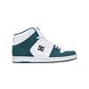 Sneaker DC SHOES "Manteca 4 Hi", Gr. 10(43), weiß, blau jay, 51.34% Leder, 48.66% Synthetikmaterial, Schuhe